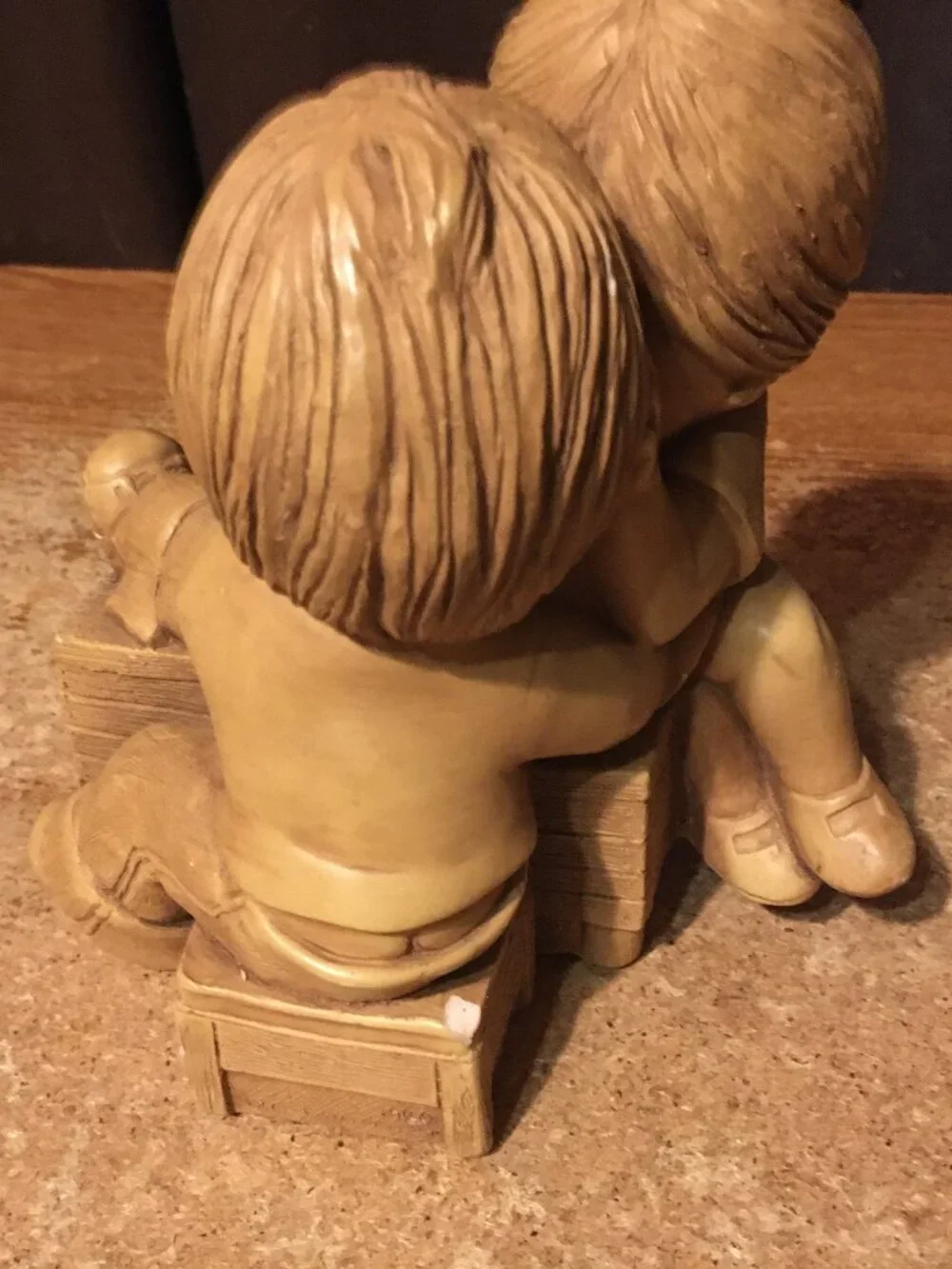FANNYKINS FIGURINE BILL MACK SOLAR STATUARY THE BOSS BOY AND GIRL AT DESK